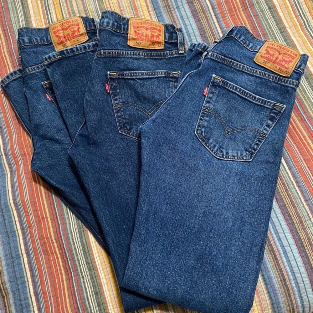 3 pair Levi 527 30 x 32